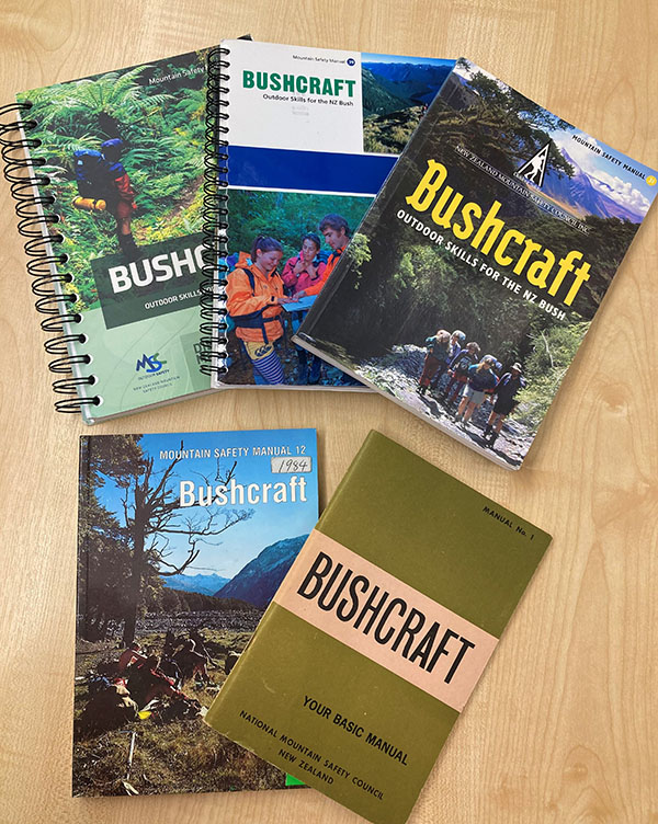 NZ Bushcraft Manuals through the years